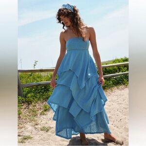 Free People Seraina Strapless Maxi Dress